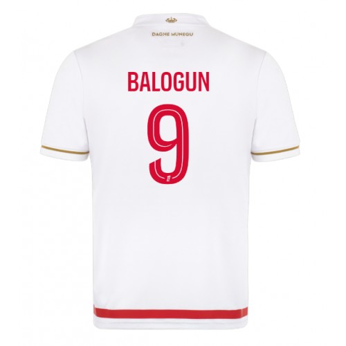 AS Monaco Folarin Balogun #9 Replika Hemmatröja 2025-26 Kortärmad